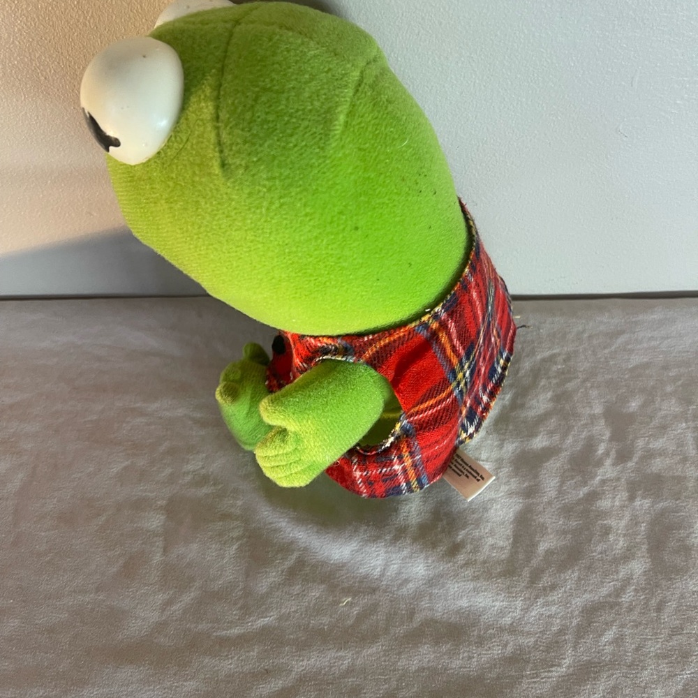 Baby Kermit The Frog Plush Stuffed Animal 1987 Vintage Henson Muppets Toy Rare - Picture 3 of 10